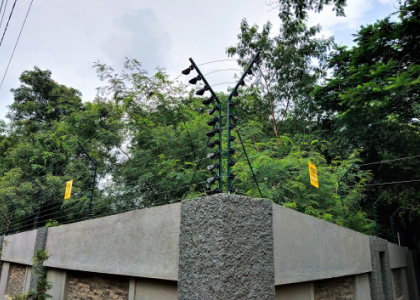 Wall Top Electric Security Fence